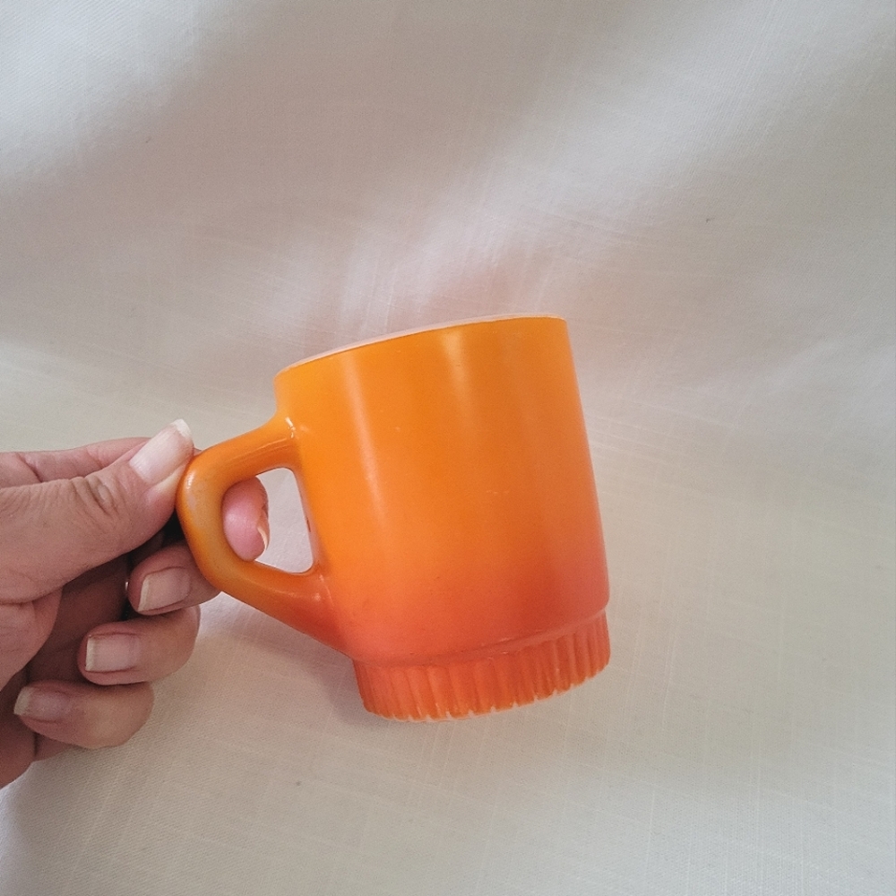 Vintage Fire King by Anchor Hocking Ombre Orange Mug